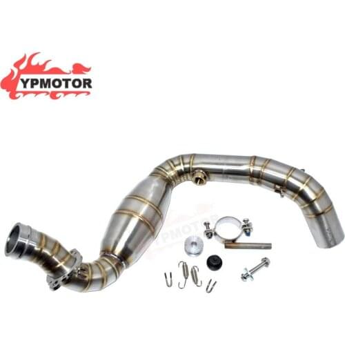 G310 Sport Bike Motorcycle 51MM Slip-on Front Header Exhaust Pipe W/ Drum Connection Muffler For BMW G310GS G310R 2017-2019 2018