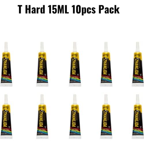 Zhanlida T Hard 10 Pcs Pack Settings Contact Adhesive Universal Repair Glue With Precision Applicator Tip - 15ML