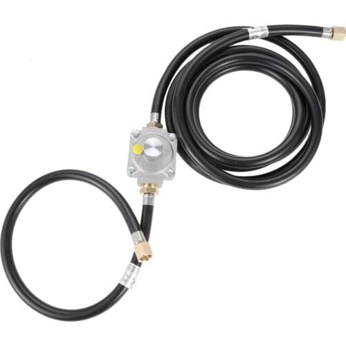 10 Feet Low Pressure Hose Conversion 5" Outlet Pressure Regulator Valve +Hose Adapter 1/2" Male NPT to 3/8" Female Flare Fitting