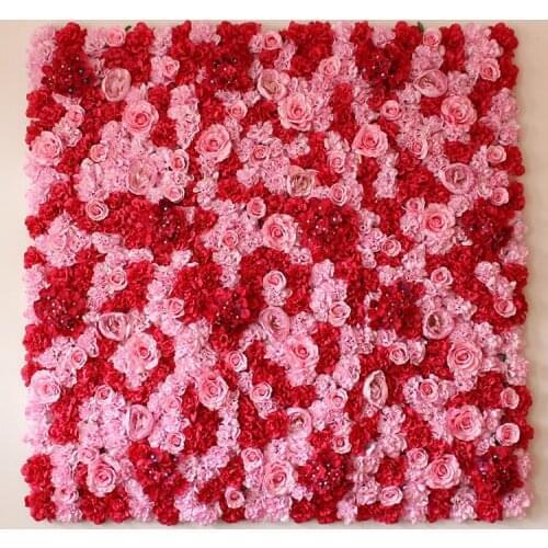 Exellent 40cm*60cm Artificial rose with Dalia flower wall wedding decoration party flower backdrop 10pcs