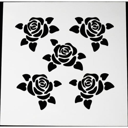 13*13 Flowers pvc Layering Stencils for DIY Scrapbooking/photo album Decorative Embossing DIY Paper Cards Crafts