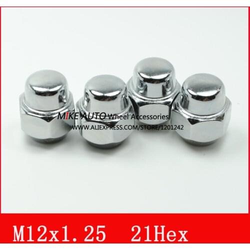 16pcs M12x1.25 WHEEL LUG NUTS M12X1.25 FOR Nissan sunny Sylphy TIIDA Qashqai X-Trail Bluebird teana