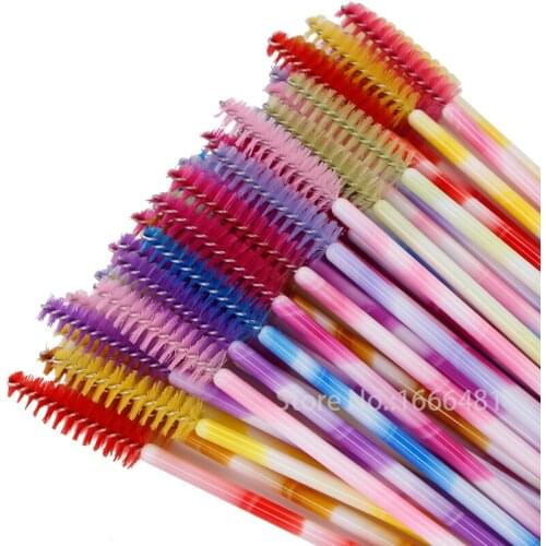 200 pcs/lot Disposable Eye Lash Makeup Brush Mascara Wands Applicator Makeup Tools
