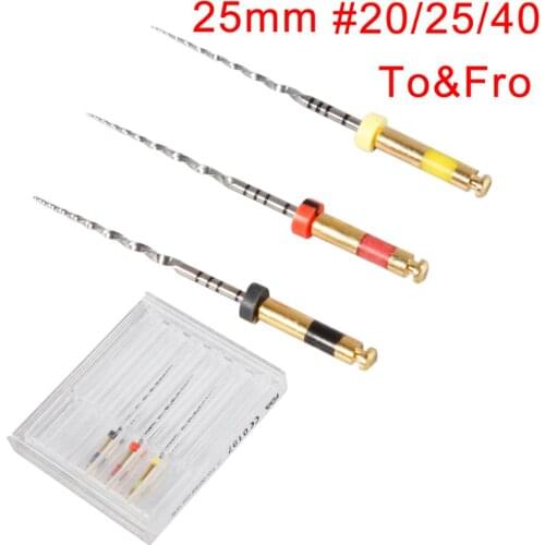 3PCS/pack Mixed Dental Endodontic Reciprocating Files TF3 25 mm Assorted No.20/25/40 newly