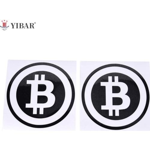 6.3in*6.3in Large Bitcoin Car Sticker Cryptocurrency Blockchain Freedom Sticker Vinyl Car Window Decal