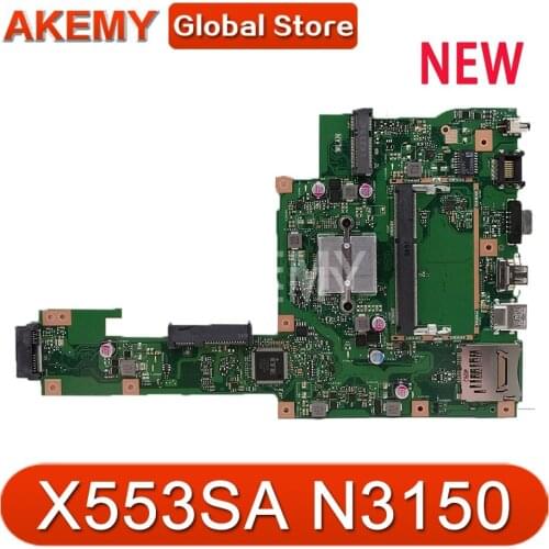 Akemy X553SA Motherboard N3150 4 cores For ASUS A553S A553SA F553S F553SA X553S laptop Motherboard X553SA Mainboard