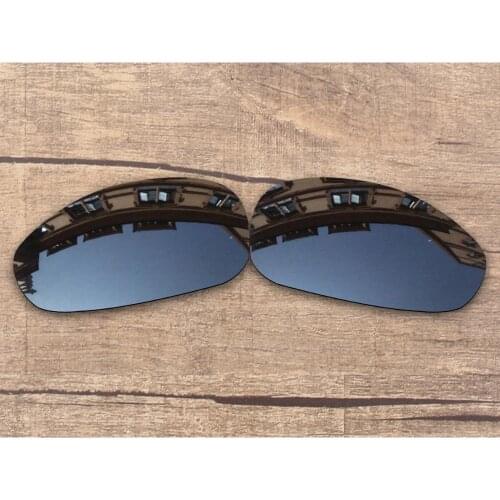 Vonxyz Black Mirror Polarized Replacement Lenses for-Oakley Juliet Frame