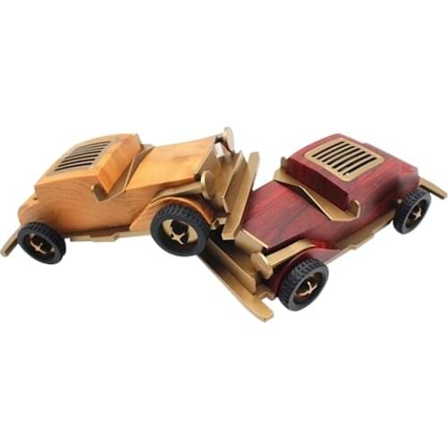 Cyboris Retro Car Model Style Loud Volume Convenient Bluetooth Small Speaker Supports FM TF Playback Mode Decorations Gift