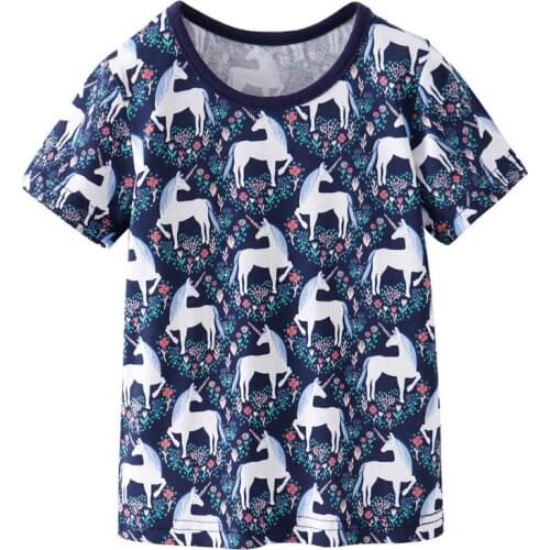 Funnygame Toddler Summer T shirts Cartoon Printed New 2020 Baby Cotton Clothing Casual Tees Tops Boys T shirts