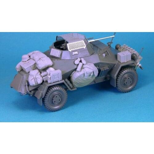 WWII German Sdkfz.222 armored vehicle resin modification 1:35