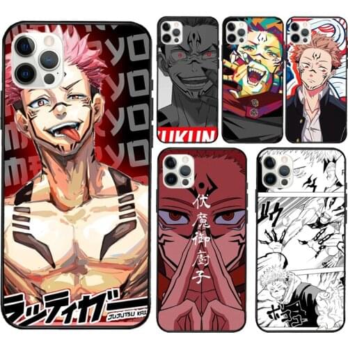 Jujutsu Kaisen Ryomen Sukuna Soft Cover For iPhone 12 11 Pro Max X XR XS Max 5S SE 2020 8 7 Plus 12 Mini Phone Case