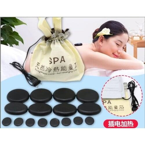 Heat box case / bag for heating massage lava natural energy hot oil stones body massager spa rock basalt heated stone free ship