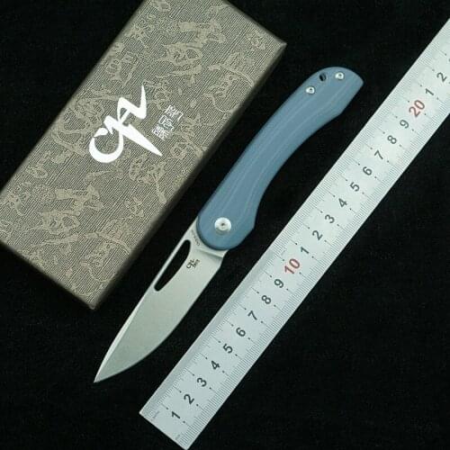 CH3015 New Folding Knife D2 Blade G10+ Steel Handle Outdoor Camping Survival Pocket Kitchenware Fruit Knife EDC Tool