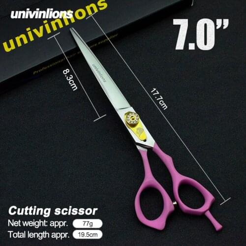 7" Pet Dog Gromming Scissors Cutting Shears Sharp Edge Pet Scissors for Dog Grooming Straight Scissors Stainless Steel
