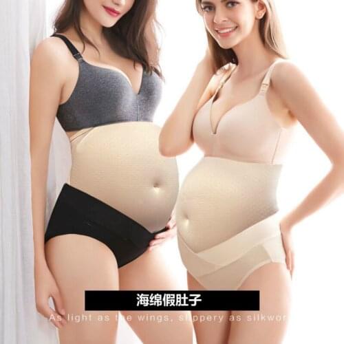 Cosplay Pregnant Women Fake Belly Breathable Hole Sponge Material Lightweight 1-10 Months Pregnant Belly Photography Props
