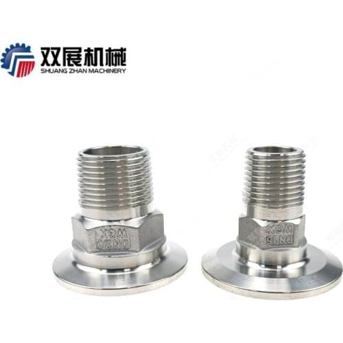 SS304 Stainless BSPT Male Threaded X 11/2 inch Tri Clamp Sanitary Adapter Food Grade