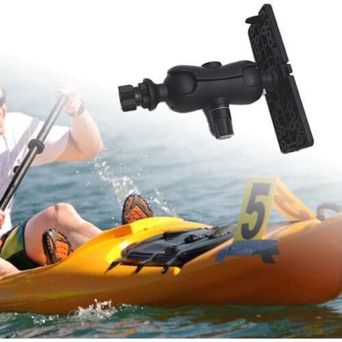 Ball Mount with Fish Finder and Universal Mounting Plate Kayak Accessories,Inner Hexagon Base