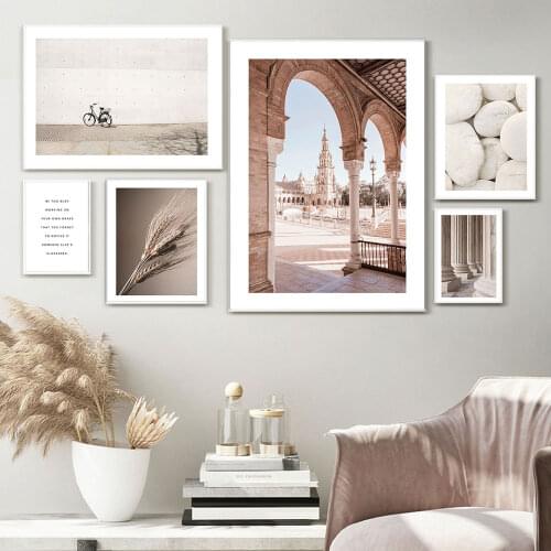 Nordic Travel Poster Stones Photography Canvas Painting Neutral Art Print Modern Quote Wall Picture For Living Room Home Decor