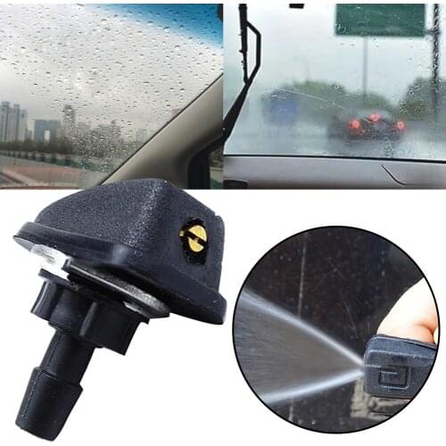 Universal Car Windshield Washer Wiper Spray Nozzle Adjustment Jet Nozzles Water Fan Spout Cover Washer Outlet Wiper Nozzle
