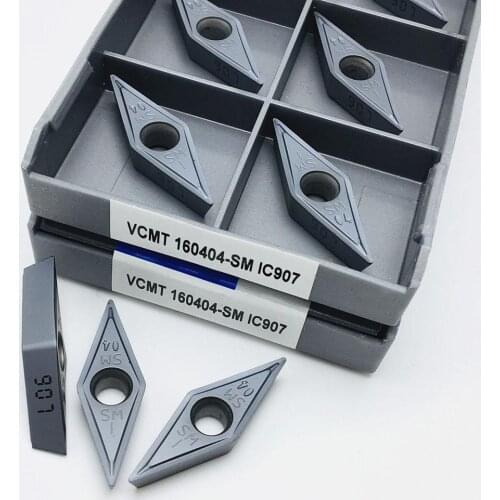 VCMT160404 SM IC907 VCMT 160404 SM 907 machine tool parts External turning tools Carbide turning tools VCMT 160404 Lathe tools