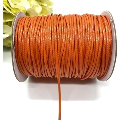 0.8/1.0/1.5/2.0mm Waxed Cotton Cord Waxed Thread Cord String Rope For Jewelry Making DIY Bracelet Necklace Accessories #14