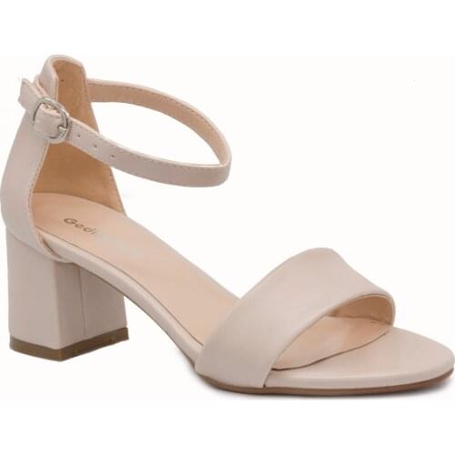 Gedikpaşalı 2236 8Y 22 BEIGE Ladies Shoes Evening Dress