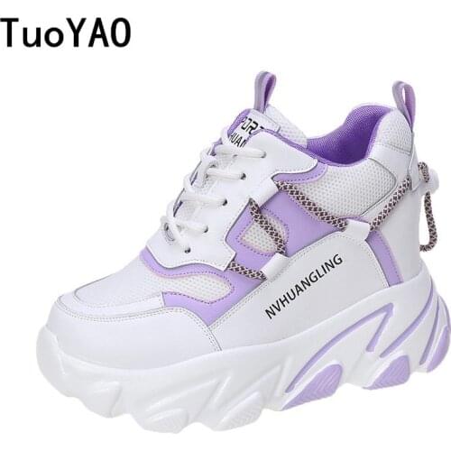 Women Fashion Gray Sneakers 2021 Autumn Platform Chunky Casual Shoes Brand Old Dad Shoes Woman Black Vulcanized Shoes Green 9cm