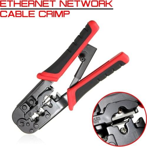 1PC Multifunctional Ethernet Network Cable Crimp Tool Network Crimping Plier LAN Crimper Cutter Pliers Hand Tool