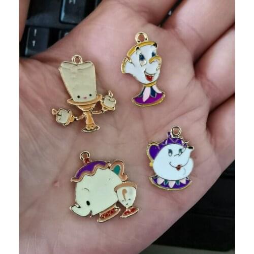 100 pcs teapot Charm Pendants DIY Jewelry Making Accessories