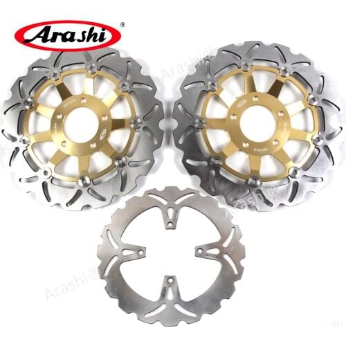Arashi 1 Set 290 / 250 mm For SUZUKI GSX 750 1989-1992 CNC Front Rear Brake Disc Rotors Motorcycle GSX750 1989 1990 1991 1992