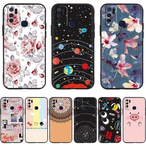 Black Case Anti-knock Phone Case For VIVO Y50/Y30 Back Cover Silicone Dirt-resistant Cute Fashion Design