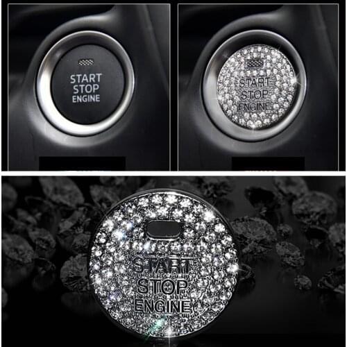 Zinc alloy Crystal Engine Start Stop Ignition Button Protection Cap for Mazda 3 BM BN 6 GJ1 GL CX-4 CX4 CX5