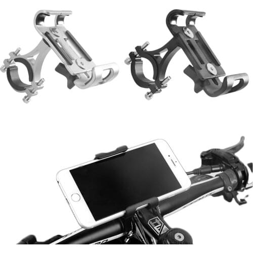 Aluminum Alloy Riding Phone Holder for Motorcycle Bike Anti-slip Anti-shock Bracket for Xiaomi Iphone Samsung