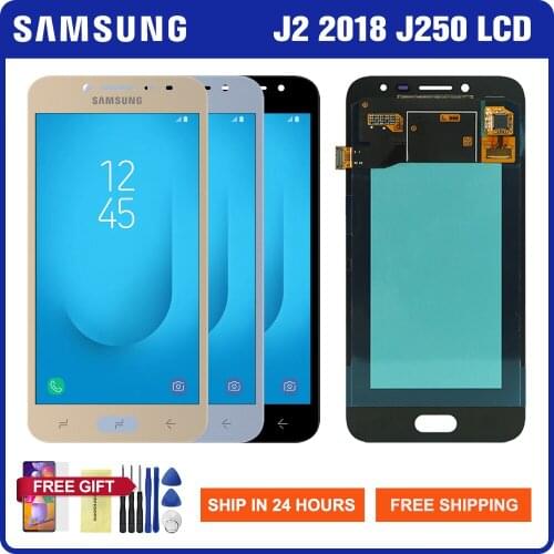 Super Amoled LCD For Samsung Galaxy J2 Pro 2018 J250 LCD Display With Touch Screen Digitizer Assembly For Samsung J250 J250F