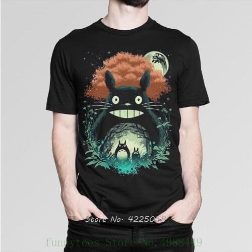 Totoro T Shirt , Studio Ghibli Anime Shirt , Mens Womens O-neck Cotton Tshirt Kawaii Tees Tops