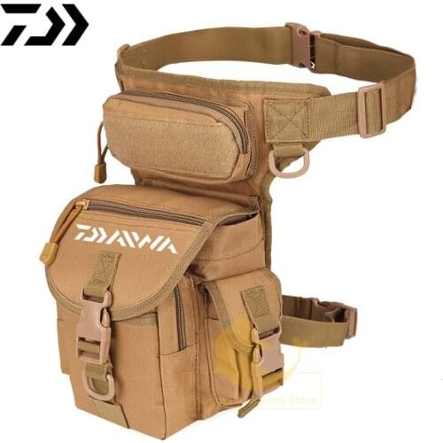 Daiwa Outdoor Men Camouflage Tactical Leg Bag Outdoor Mountaineering Waist Bag Fishing Riding Leg Bag Photography Sports Leg Bag