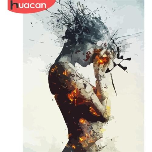 HUACAN Paint By Number Woman Drawing On Canvas HandPainted Painting Art Gift DIY Pictures By Numbers Home Decor