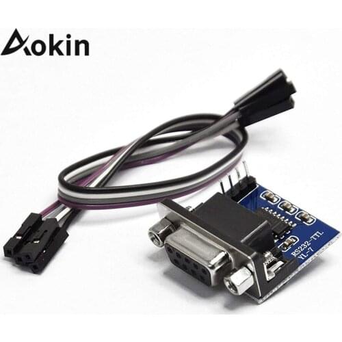 MAX3232 RS232 to TTL Serial Port Converter Module DB9 Connector MAX232 With 4 Pcs DuPont line