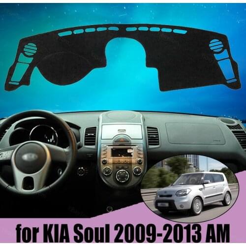 Car Inner Dashboard Cover Capet Cape for KIA Soul 2009-2013 AM Dashmat Sunshade Pad Cover Dash Mat