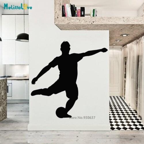 Football Player Sticker Sports Decor Helmets Kids Room Decoration Posters Vinyl Soccer Car Decal Wall Decals BA509