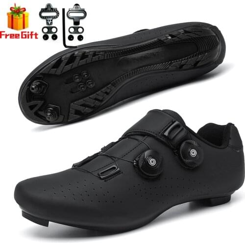 Cycling shoes mtb spd cleat Self-locking mountain bike sneakers Mens Road cycling footwear Bicycle Shoes Breathable flat