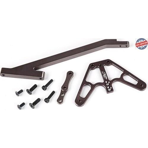 CNC alloy front steering chassis cover plate support for ROFUN Rovan F5 MCD rr5 1/5 on road rc car