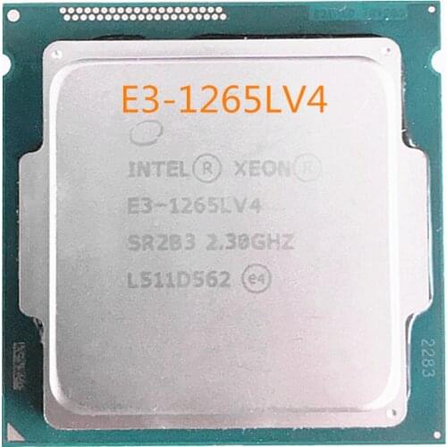 Original Intel Xeon E3-1265LV4 CPU 2.30GHz 8M LGA1150 Quad-core E3-1265L V4 processor Free shipping