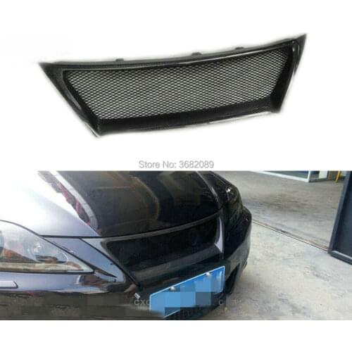 Real Carbon Fiber Grill Grille Grilles Honeycomb Insert Front Mesh Bumper Upper Refit For Lexus IS250 IS300 IS350 2011-2013 2012