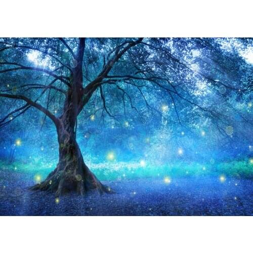 Blue Fairy Fairytale Forest Girls Bedroom Giant Art print Silk poster Home Wall Decor