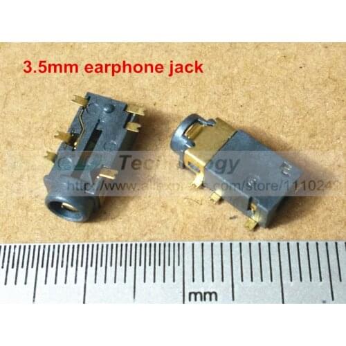 3.5mm earphones socket audio jack pj-318 6 Pin 10pcs/lot free shipping