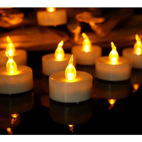 LED electronic candle light timed 12-pack Christmas decoration plastic simulation Holiday decoration