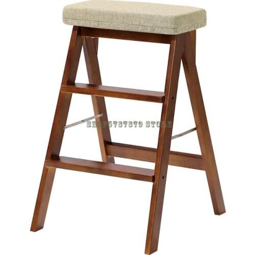 Step Stool Three Step Small Ladder Household Ladder Folding Stool Kitchen High Bench Folding Step Stool