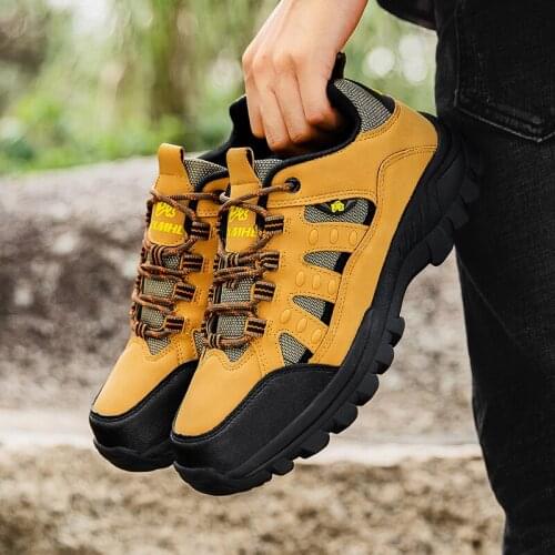 Women Hiking Boots Thick Sole Cushioning Trekking Shoes Woman Professional Climbing Sneakers Ladies Big Size Chunky Ankle Boots