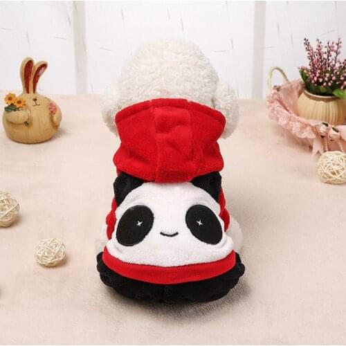 Winter Warm Pet Dog Clothes Red Panda Four-legs Jumpsuits For Small Dogs Chihuahua Pug Bulldog Clothing Puppy Dog Coat Jackets